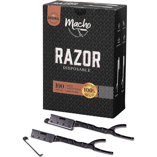 BETTER BARBER MACHO 100 PCS FULLY DISPOSABLE RAZORS