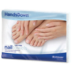 HANDSDOWN NAIL CARE TOWELS 12" X 16" - WHITE 50/PK*